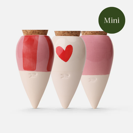 Trio mini Ollas “The Lovers” von Pepín – Pflanzgefäß zur natürlichen Bewässerung