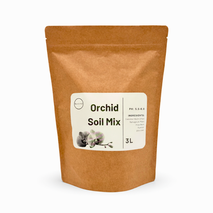 Orchideen-Topferde | Chunky Orchideensubstrat mit Rinde, Bims & Holzkohle | Handgefertigte Orchideen-Erde