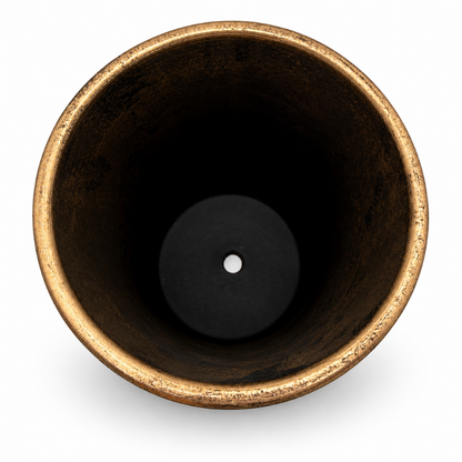Terrakotta-Pflanztopf mit Bronze-Effekt „Garden Witch“