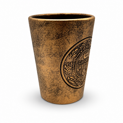 Terrakotta-Pflanztopf mit Bronze-Effekt „Garden Witch“