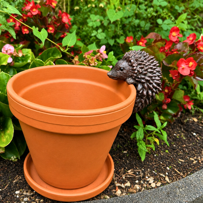 Igel-Blumentopf-Deko aus Harz - 9 cm