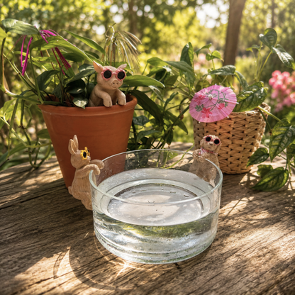 Topfanhänger Schweinchen mit Brille, 9 cm