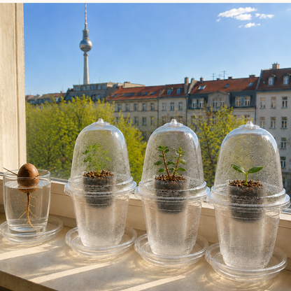 Kunststoff-Anzuchttöpfe für Aussaat, Pflanzenstecklinge und frühe Pflanzenentwicklung